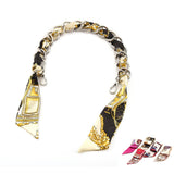 Xiazw Elegant Silk Scarf Metal Purse Handles Strap Handbag Chain Replacement Accessories Decoration (Silver)