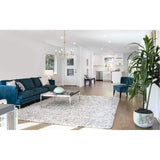 Living District Indoor Modern Home Decorative Bright Ceiling Brielle 6 Lights Pendant In Weathered Dove