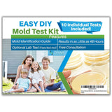 Evviva Sciences Mold Test Kit for Home 10 Simple Detection Tests w/Optional Lab Analysis, Test HVAC System, Home Surfaces, & I