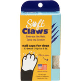 Soft Claws Nail Caps for Dogs with Non-Slip Design Made in USA - 40 Dog Nail Covers for Long-Lasting Protection of Floors and Fu