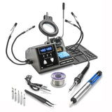 XTronic 3090PROX 75 W Soldering Iron Station 5 Extra Tips, 2 LED Displays, Sleep Func, C/F, 3 Temp Presets, Mini Mag Lamp