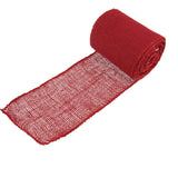 JubileeYarn Burlap Jute Craft Ribbon - 5.5 x 10 Yards - Cranberry - 3 Rolls