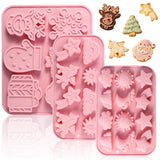 QIBOLT Silicone Molds, Food Grade Silicone Chocolate Molds, Silicone Molds for Baking, Candy, Cookies, Desserts, Ice Cubes, DIY 