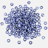 mookaitedecor 25 Pcs Sodalite Large Hole Beads Stone Rondelle Gemstone Loose Beads for Jewelry Making, Bracelet, Macrame Project