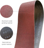 1/2 x 18 Inch 80 Grit Sanding Belt | Premium Aluminum Oxide Sanding Belt | Premium Sander Sandpaper - 24 Pack