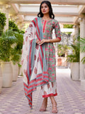 Libas Women'S Cotton Kurta Sets (33151O_Grey