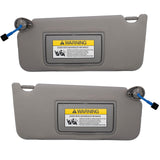 NHILES Left Driver & Right Passenger Side Sun Visor Compatible with Honda Accord 2008 2009 2010 2011 2012 2013 2014 2015 2016 20