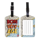 Nutcase Designer Luggage Travel Baggage Tags Single Tag With Name Card Inside Vintage Maps