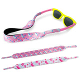 SLEILIN Kids Eyewear Retainer Design with Floating Neoprene Material Children No-Tail Adjustable Eyeglasses Strap for Boys/Girls