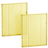 Azar Displays 771620-YEL Plastic Pegboard for Wall Organization - Garage Tool Organizer Wall Mount (Pack of 2) - 1-Sided Durable