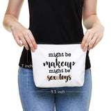IHopes+ Funny Makeup Bag Gift for Women Best Friends Sister Teen Girls| Cute Makeup Zipper Pouch Bag Cosmetic Travel Accessories