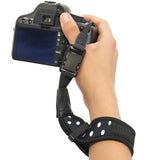 USA GEAR Camera Wrist Strap Neoprene Camera Strap with Comfortable Support and Quick Release Buckles Compatible with Canon, 