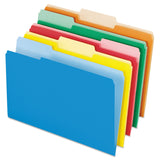 Pendaflex 435013ASST Interior File Folders, 1/3 Cut Top Tab, Legal, Bright Assorted (Box of 100)