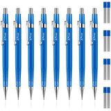 Outus 8 Pcs Back to School Gifts Mechanical Pencil Metal Retractable Automatic Drafting Pencils Refills for Writing Drawing Sign