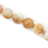 Malahill semiprecious Stone Beads for Jewelry Making, Sold per Bag 5 Strands Inside, Yellow Amazonite 10mm