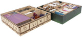The Broken Token Game Organizer Compatible with Villainous - Wooden Game Organizing Box with Multiple Trays
