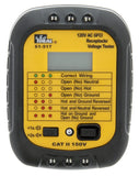IDEAL Industries INC. 61517 Receptacle Tester w/GFCI & Voltage Readout 120V