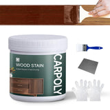 CARPOLY Wood Stain,16oz Cherry Red Wood Stain & Sealer in One, Water Based|Fast Drying|Non-Toxic|Low Ddor|Waterproof, for Indoor