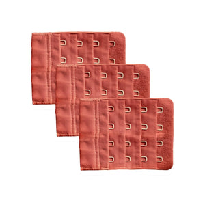 Trylo Bra Hook 4X4 Pack 3 - Coral,CORAL,,B0C9D55F3X