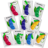 mountova Pocket Hug 10 Sets, Encouraging Cards with Squeeze Bean Fidgets Keychain, Emotional Support Positive Small Gifts for Em