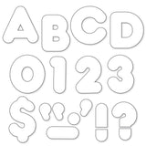 TREND ENTERPRISES, INC. White 4 Casual Uppercase Ready Letters,T1567