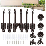 IVYSUN Shade Replacement Parts,Compatible with Coolaroo Exterior Roller Shade(Brown,3 Set)
