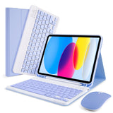 SOPPY Bluetooth Keyboard Case with Mouse for iPad 11th Gen. (A16) 11-inch 2025, 10th Generation 10.9 inch 2022, Detachable Prote