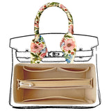 KOPPAL Purse Organizer Insert Fits 25 30 35cm Luxury Tote Bag Felt Zipper