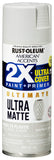 Rust-Oleum 328396 American Accents Spray Paint, 12 oz, Ultra Matte Perfect Gray
