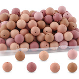Lovyomi 60pcs 19mm Silicone Beads for Keychain Making Mix Color Round Beads for Pens and Bracelet Crafts(Camel)