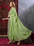 Gosriki Women'S Cotton Blend Embroidered Straight Kurta With Pant & Dupatta (Kochi Methi-Gs_M_Green_Medium),Green,,B0D9WD2RZR
