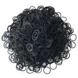 1200 Pcs Black Rubber Bands,Mini Hair Rubber Bands, Rubber Hair Ties, for Kids Hair, Braids Hair, Wedding Hairstyle and More by 