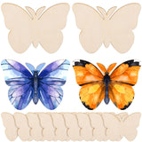 IMIKEYA 40Pcs Wooden Butterfly Ornaments for DIY Crafts Unfinished Wood Cutouts for Kids Art Projects Home Decor and Party Decor