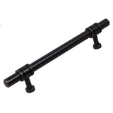 GlideRite Hardware 4340128ORB10 5 inch CC Solid Steel Barrel Ring Cabinet Bar Pulls 10 Pack, 5, Oil Rubbed Bronze Finish