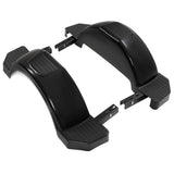 HECASA Black Pair of Single Axle Trailer Fenders Fits 13 Wheels Tire Skirt Boat - 39.7 long x 8.8 wide x 11.4 tall