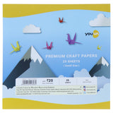 Navneet Youva | Premium Small Craft Paper | 15X15 Cm | 25 Sheets | Pack Of 5