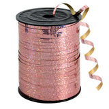 BEISHIDA 500 Yards Rose Gold Curling Ribbon,Balloon String Ribbon Crimped Shiny Metallic Roll Gift Wrapping Ribbon for Craft Bir