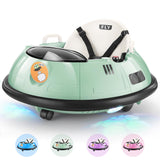 Hikole Baby Bumper Car with Remote Control, 12V Battery Powered Ride on Bumper Car for Toddler with 3 Speed, 360 Degree Spin, LE