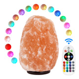 pursalt Himalayan Salt Lamp - 9-11 Inch 11-15 lbs, Natural Pink Large Salt Rock Lamp with Remote Control, 16 Color-Changing LED,