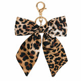 BCNJEPIN Leopard Print Bow Bag Charms Keychain