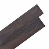vidaXL Flooring Planks Dark Brown 54.03 ft 36 pcs PVC