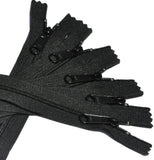 YKK 7 60 Long Pull Handbag Zippers 4.5 Color 580 Black (5 Zippers/Pack) Select Length (Length 36 inches)