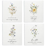 LARTSFRO Christian Swedish Dishcloths for Kitchen, Floral Swedish Dish Towels, Scripture Kitchen Towels, Papaya Reusable Paper T