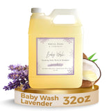 SoCal Suds & Company - 2-in-1 Organic Foaming Baby Shampoo & Body Wash Castile Soap Refill - Gentle Body Soap and Shampoo for Se