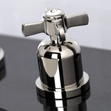 Kingston Brass Fsc8929Zx Millennium Widespread Bathroom Faucet, 5-3/8 Inch In Spout Reach, Polished Nickel