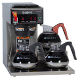 Bunn 12950.0212 CWTF15-3 Automatic Commercial Coffee Brewer with 3 Lower Warmers (120V)