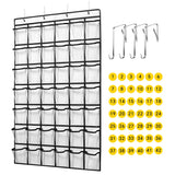 ANSTROUT 42 Clear Pockets Classroom Pocket Chart for Cell Phones and Calculator, Pocket Chart Organizer for Classroom Phone Stor