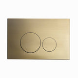 Swiss Madison Well Made Forever Wall Mount Actuator Flush Push Button Plate in Brushed Brass (SMWC001Z)