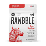 BIXBI Rawbble Freeze Dried Cat Food, Beef Recipe, 10 oz - 97% Meat and Organs, No Fillers - Pantry-Friendly Raw Cat Food for Mea
