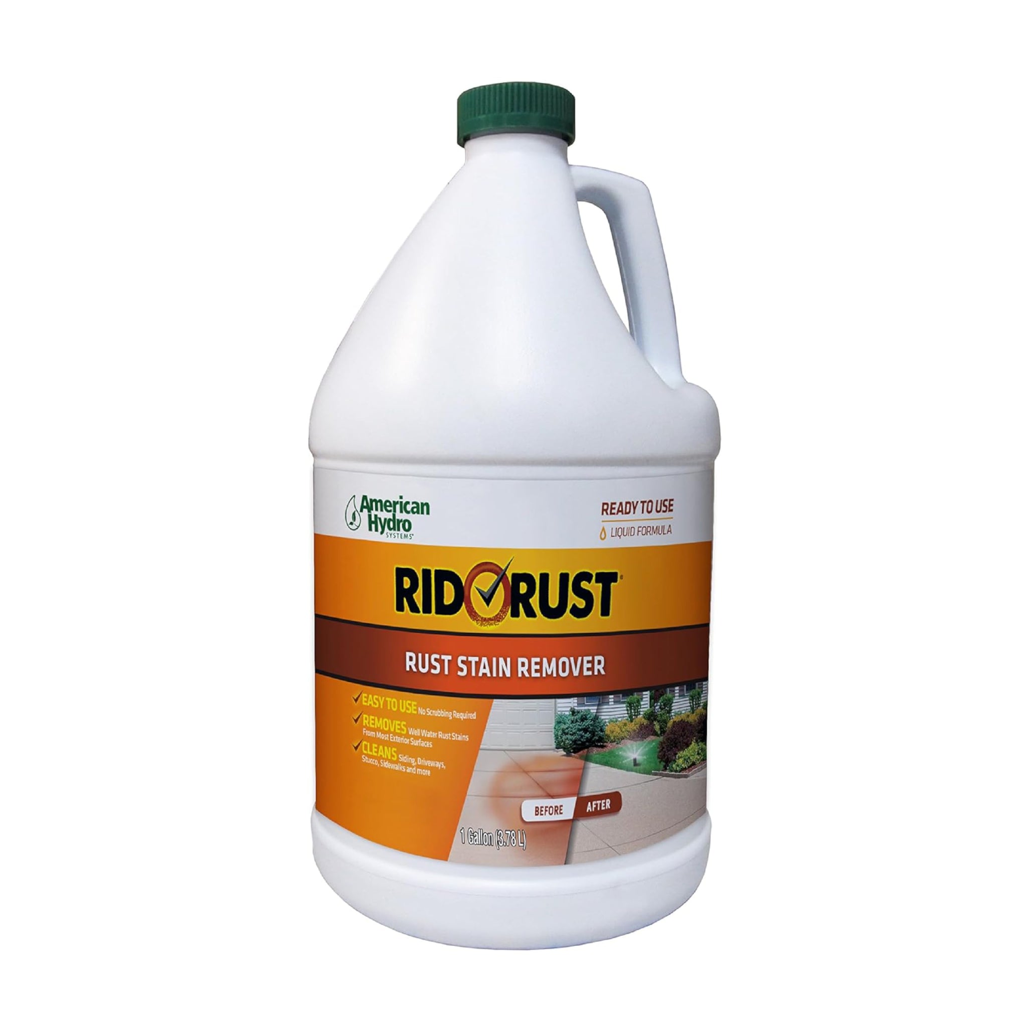 American Hydro Systems 2662 Rid O Liquid Rust Stain Remover, 1-Gallon Bottle, 1 Gallon
